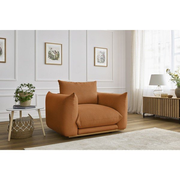 Oranžové kreslo Ernest – Bobochic Paris-image-1