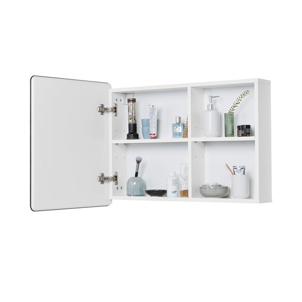 Biela závesná/so zrkadlom kúpeľňová skrinka 80x58 cm Color Bath – Tom Tailor-image-4
