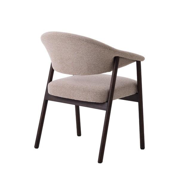 Béžové jedálenské kreslá v súprave s podrúčkami 2 ks z dubového dreva Elk – Unique Furniture-image-2