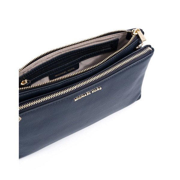 Tmavomodrá kožená kabelka Michael Kors Crossbody-image-1