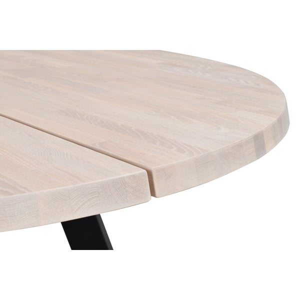 Okrúhly jedálenský stôl z bieleného dubového dreva Rowico Freddie, ø 160 cm-image-3