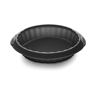Čierna silikónová forma na koláč Lékué, ⌀ 12 cm