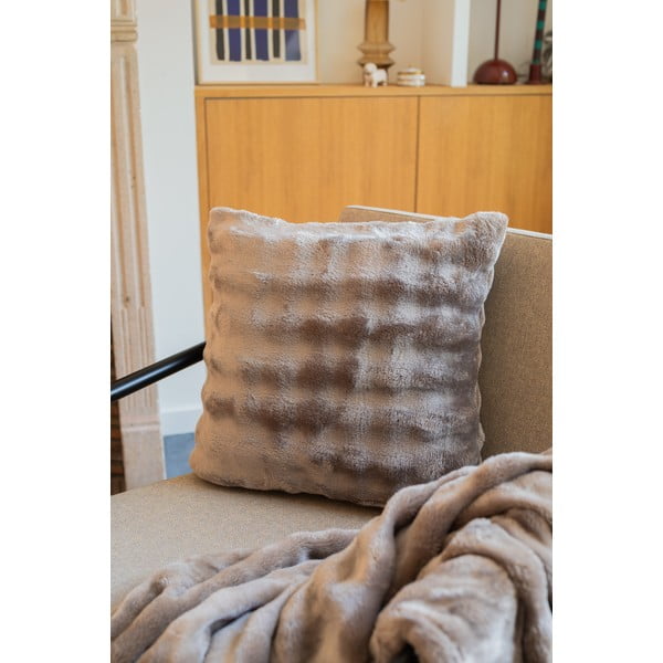 Taupe deka z mikroplyšu 150x200 cm Wave – Tiseco Home Studio-image-1