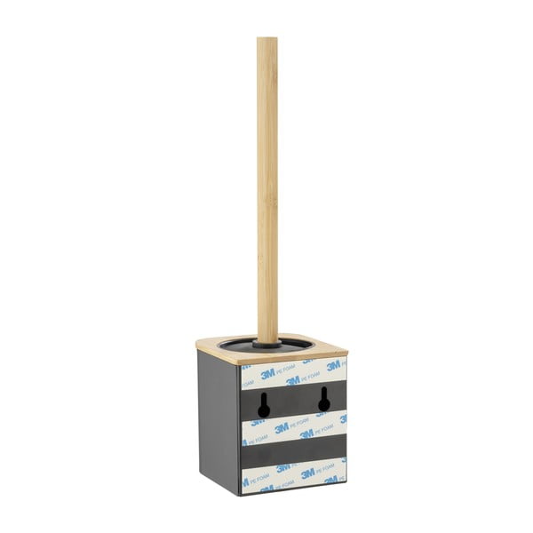 Čierna samodržiaca bambusová WC kefa Bambusa - Wenko-image-2