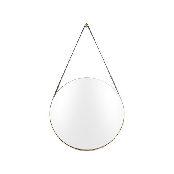 Nástenné zrkadlo s rámom v zlatej farbe PT LIVING Balanced, ø 47 cm