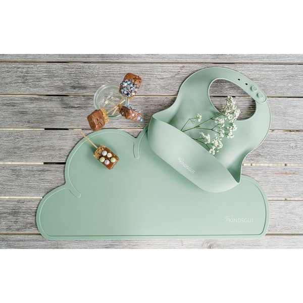 Zelené silikónové prestieranie Kindsgut Cloud, 49 x 27 cm-image-3