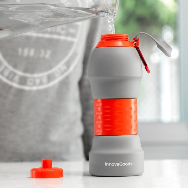 Skladacia silikónová fľaša na pitie InnovaGoods-image-1