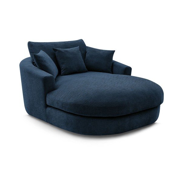 Tmavomodré ženilkové kreslo Belem – Bobochic Paris