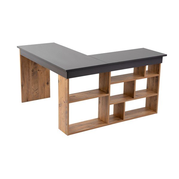 Pracovný stôl v dekore borovice 120x130 cm Vesper – Kalune Design