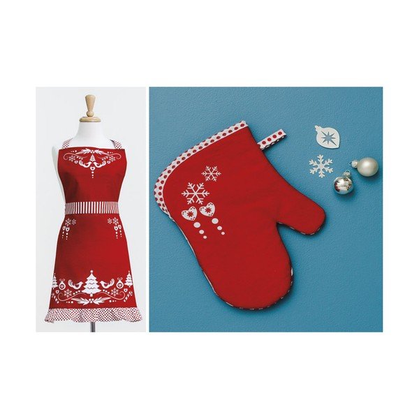 Sada kuchynskej zástery a rukavice Lovely Christmas-image-1