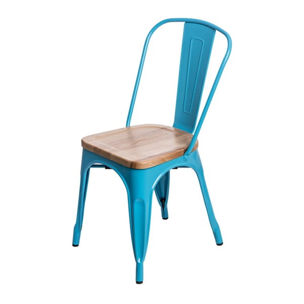 Modrá stolička D2 Paris Ash Wood