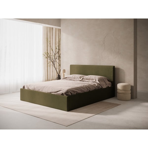 Zelené čalúnené čelo postele 190,5x100 cm Remo – Micadoni -image-1