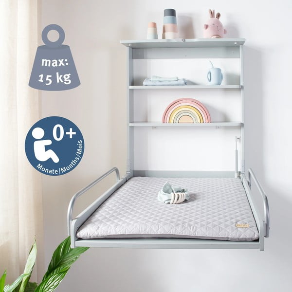 Zeleno-sivý závesný prebaľovací pult Roba style - Roba-image-1