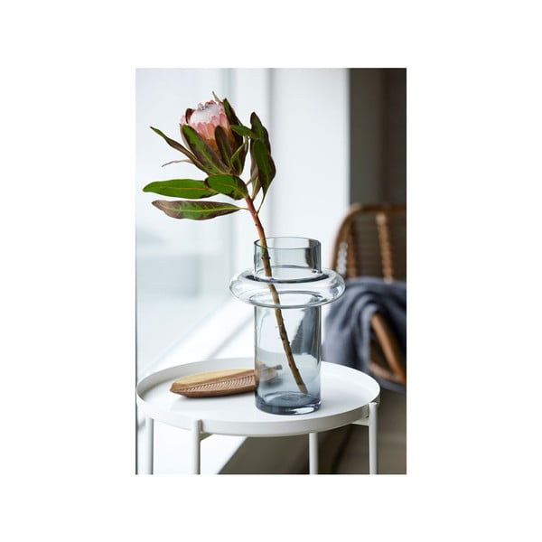 Sivá sklenená váza Lyngby Glas Tube, výška 30 cm-image-1