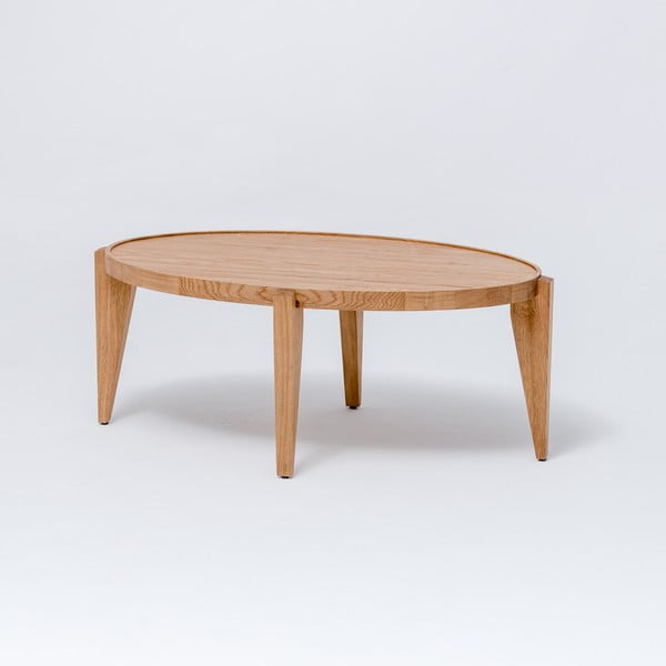 Dubový kávový stolík Bontri, 90x38 cm