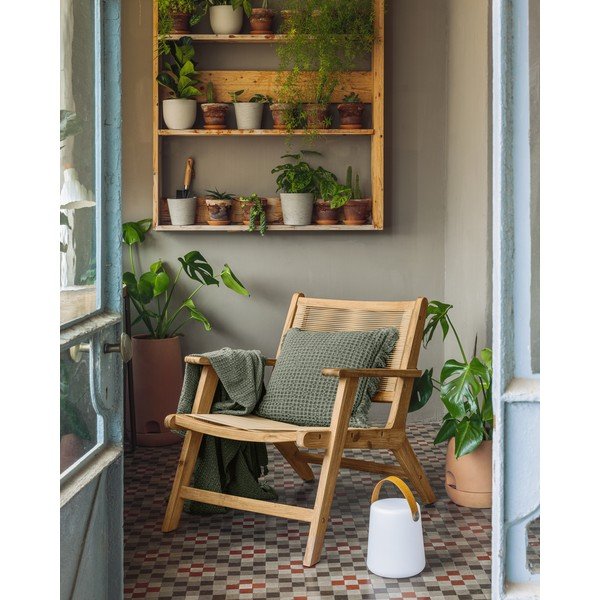 Záhradné kreslo z akáciového dreva Kave Home Geralda-image-1