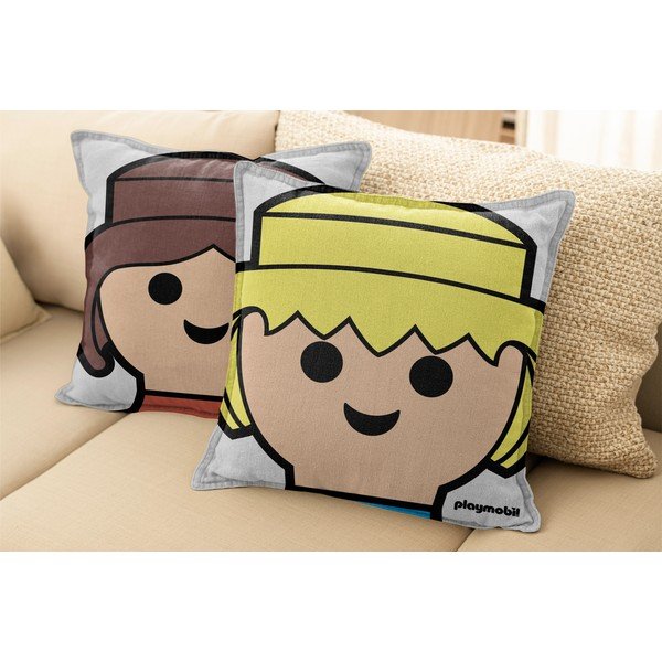 Detský vankúšik s prímesou ľanu – Playmobil-image-2