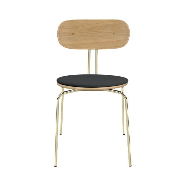 Jedálenská stolička v antracitovo-zlatej farbe Curious – UMAGE-image-2