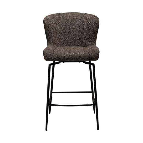 Hnedá čalúnená barová stolička (výška sedadla 67,5 cm) Glam – DAN-FORM Denmark-image-4