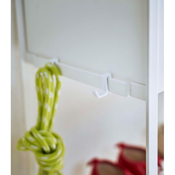 Biely kovový detský stojan na topánky 74,5x74,5x22 cm Tower – YAMAZAKI-image-2