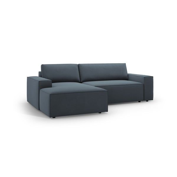 Modrá rozkladacia rohová pohovka (ľavý roh) Jodie – Micadoni Home-image-2