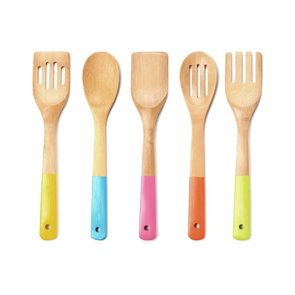 Sada drevených kuchynských pomocníkov Premier Housewares Utensil Set, 5 ks-image-1
