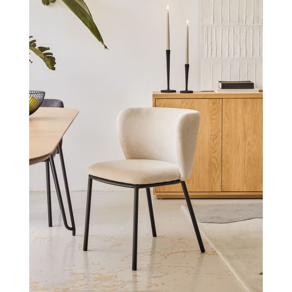 Béžová jedálenská stolička Ciselia – Kave Home-image-1