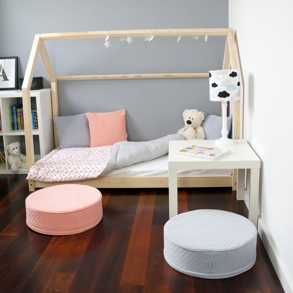 Detská posteľ z masívu v tvare domčeka TERY 80x160 cm-image-1