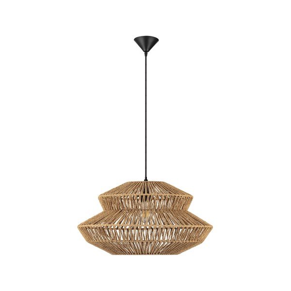 Povrazové závesné svietidlo v prírodnej farbe ø 50 cm Nua – Nova Luce