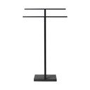 Čierny kovový stojan na uteráky Blomus, výška 86 cm