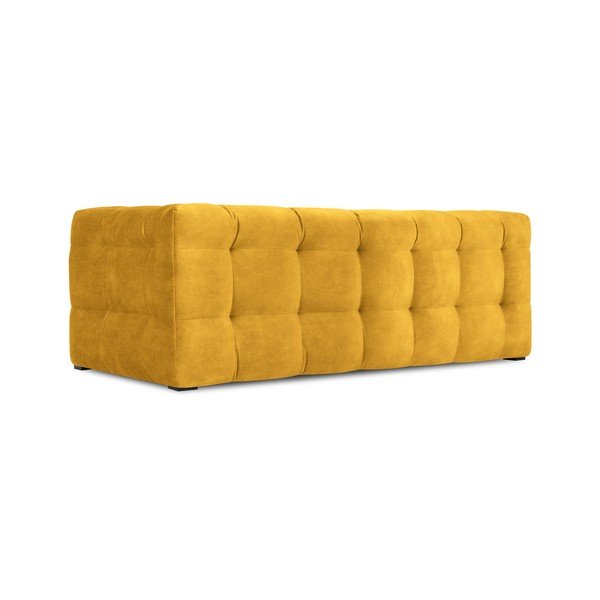 Žltá zamatová pohovka Windsor & Co Sofas Vesta, 208 cm-image-4