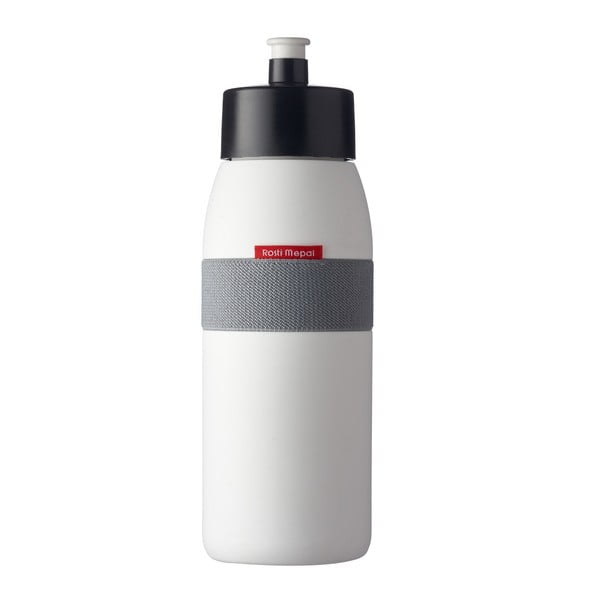Biela fľaša na vodu Rosti Mepal Ellipse Sports, 500 ml