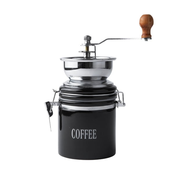 Čierny porcelánový mlynček na kávu Galzone Coffee Mill