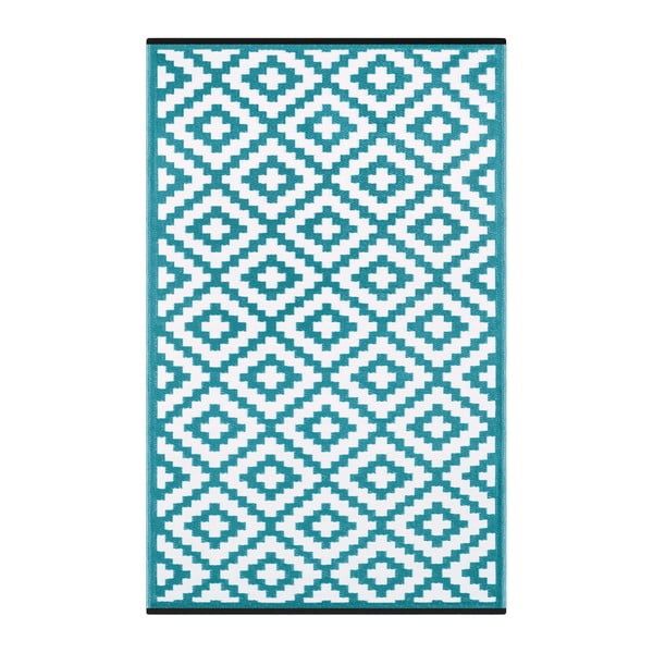 Modro-biely obojstranný koberec vhodný aj do exteriéru Green Decore Classo, 150 × 240 cm