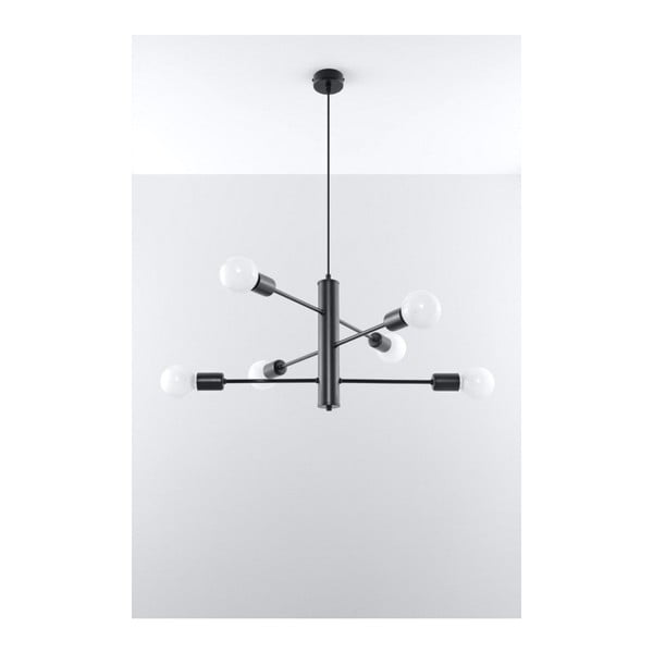 Čierne stropné svetlo Sollux Donato 6-image-2