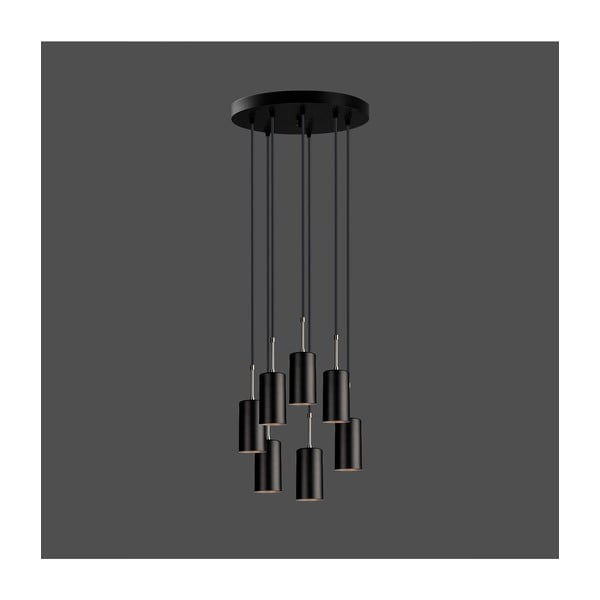 Čierne závesné svietidlo Squid Lighting Geo, výška 120 cm-image-1