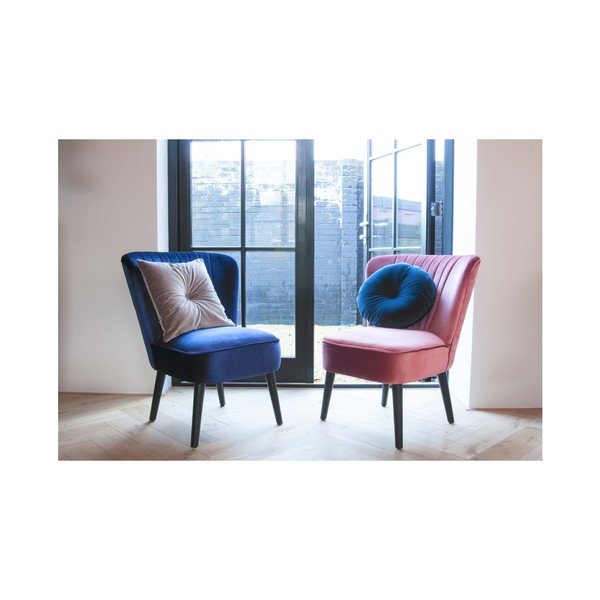 Modrý bavlnený vankúš PT LIVING, ⌀ 45 cm-image-2