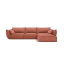 Červená rohová pohovka (pravý roh) Vanda - Mazzini Sofas