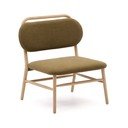 Zelené ženilkové kreslo Helda – Kave Home