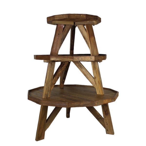 Konferenčný stolík z teakového dreva HSM Collection Diamond, Ø 90 cm-image-1