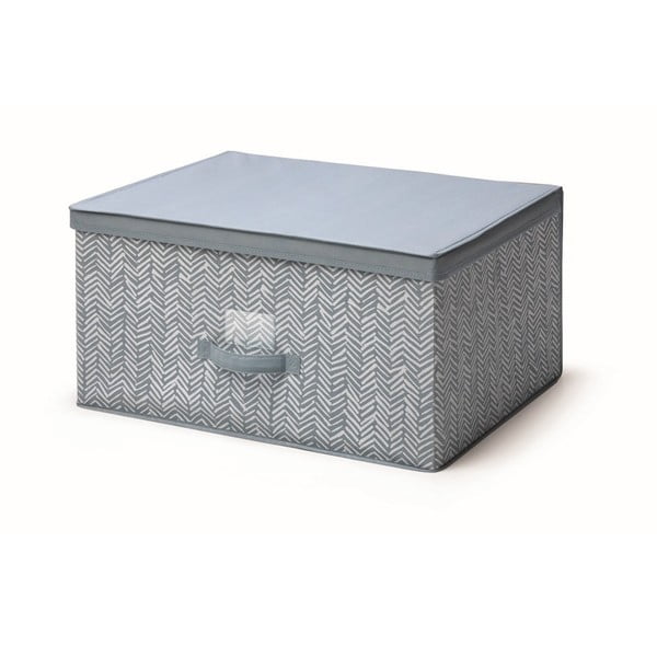Modrý úložný box s vekom Cosatto Tweed, šírka 60 cm