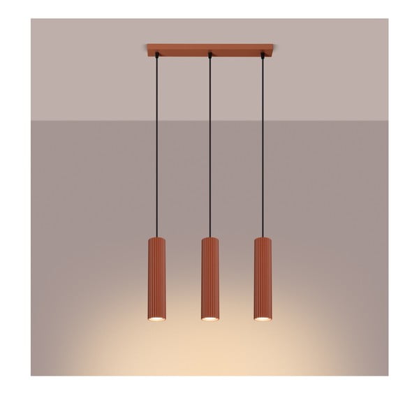 Závesné svietidlo v tehlovej farbe Gleam – Sollux-image-2