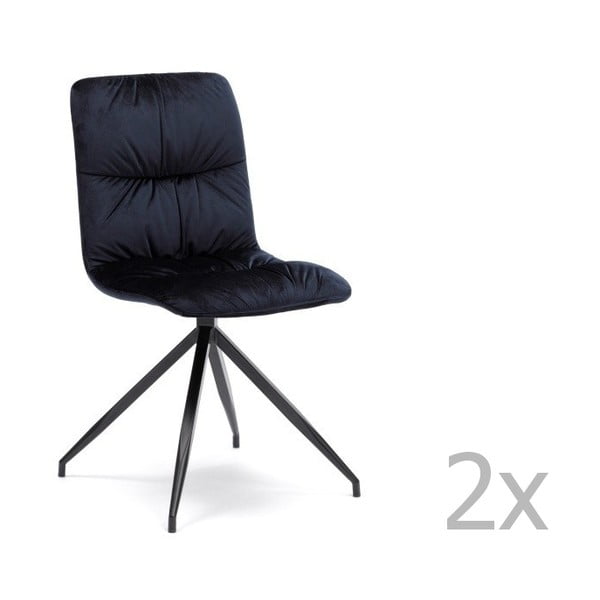 Sada 2 modrých stoličiek Design Twist Galena