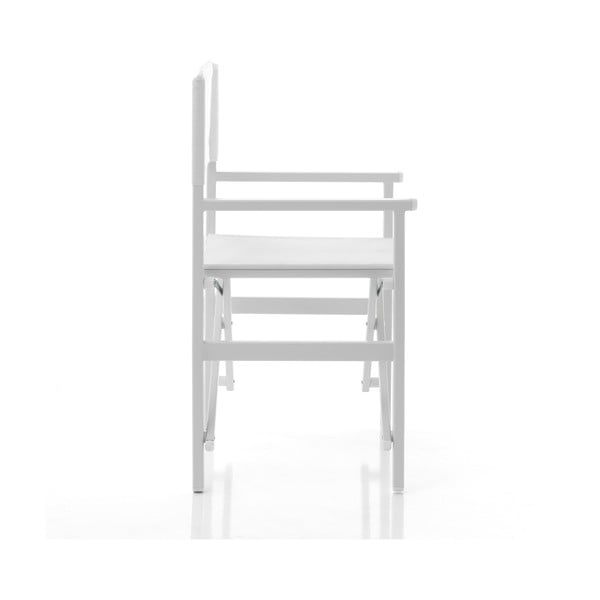 Biela kovová záhradná stolička Milos – Tomasucci-image-1