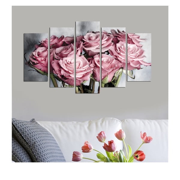 Viacdielny obraz Bouquet, 110 × 60 cm-image-1
