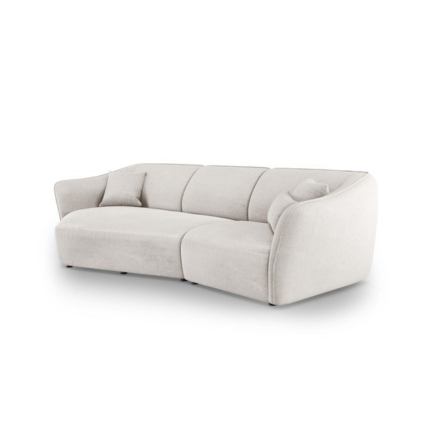 Čierna zamatová rohová pohovka Tokyo – Cosmopolitan Design-image-1