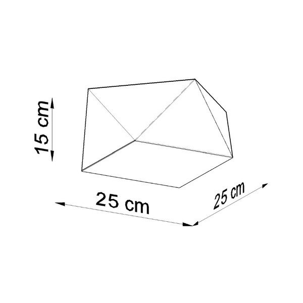 Stropné svietidlo v striebornej farbe 25x25 cm Koma – Sollux-image-3