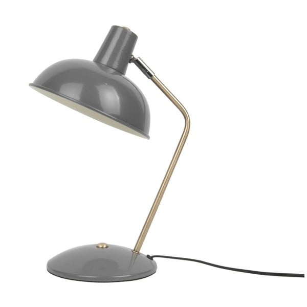 Sivá stolová lampa Leitmotiv Hood