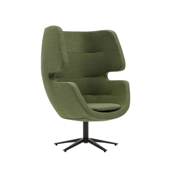 Tmavozelené otočné kreslo Softline Moai