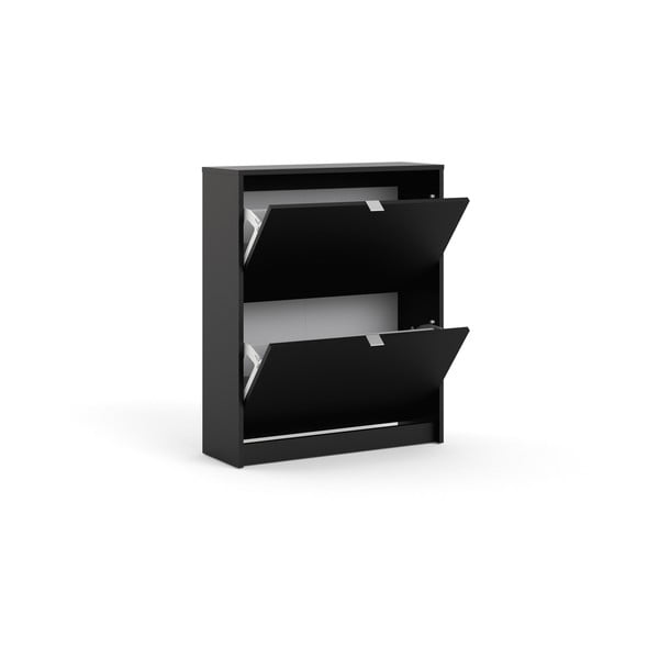 Čierna výklopná skrinka na topánky Shoes – Tvilum-image-4